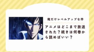 『俺だけレベルアップな件』アニメはどこまで放送された？続きは何巻から読めばいい？【全シーズン対応版】