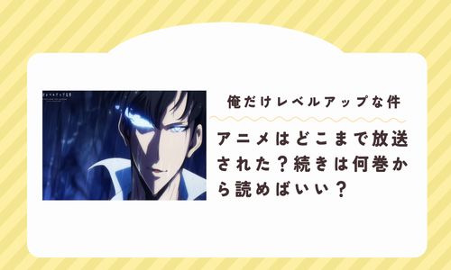 『俺だけレベルアップな件』アニメはどこまで放送された？続きは何巻から読めばいい？【全シーズン対応版】